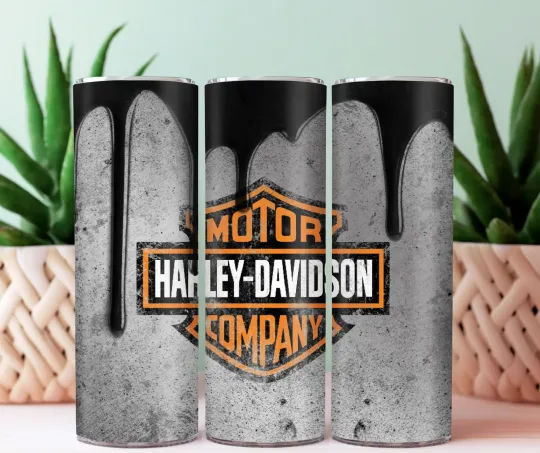 Discover Tumbler Skinny  20oz - with lid & straw  - Haarleyy Racing Daviidso'n TRAVEL CUP TUMBLER