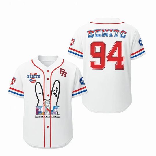 Discover Personalized Team Benito Baseball Jersey  Puerto Rico Pride Fan Gift