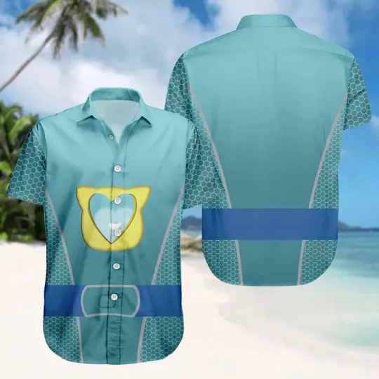 Discover Disney SuperKitties Bitsy Cosplay Halloween Hawaiiian Shirt