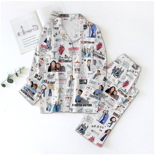Discover Greys Anatomy Meredith Grey Women's Pajama Set, Nursing & Holiday Lounge Set