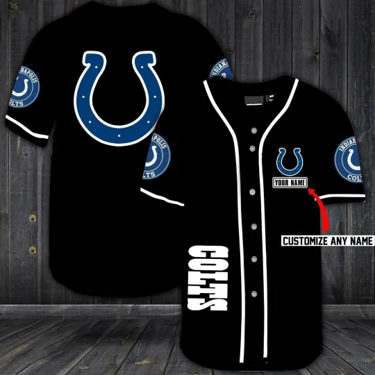 Discover Personalized Unisex/Kid Indianapolis Colts Print Baseball Jersey Shirt Fanmade