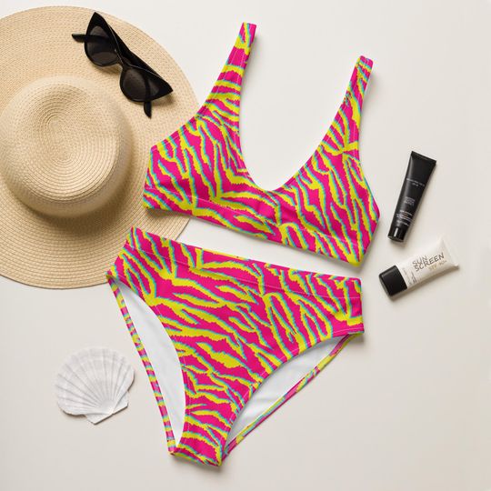Discover Animal Print Bikini Swimsuit, Bold Swimsuit, Festival Swimwear