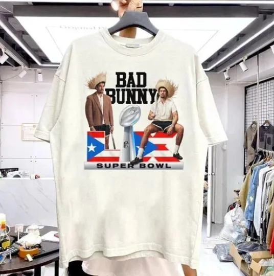 Discover Bad Bunny Super Bowl 2026 Football shirt