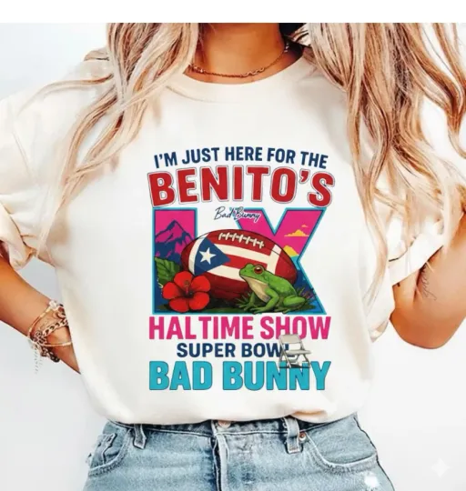 Bad Bunny Benito Bowl 2026 Shirt - Funny Super Bowl Halftime Fan Tee