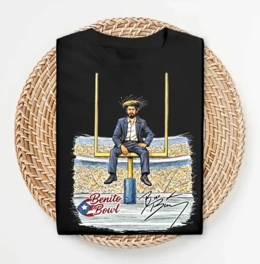 Discover Benito Black Shirt, Puerto Rico Football Game Day, 2026 Super Bowl LX