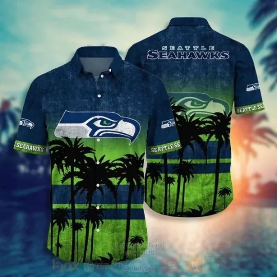 Discover Seattle Football Hawaiian Shirt Vintage Size S-5XL