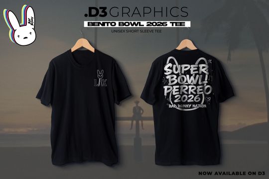 Discover Benito Bowl Perreo 2026 Double Sided T-Shirt