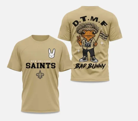 Discover Saints Bunny 2025 - 2026 Super Bowl LX Shirt Sand Shirt
