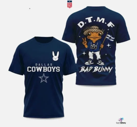Discover Cowboys Bunny 2026 Super Bowl LX T-Shirt