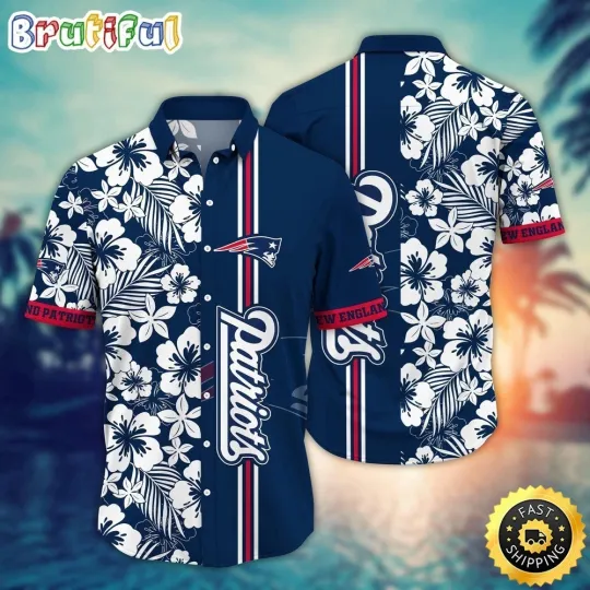 Discover New England Football Patriotss Team Hawaiian Shirt Short Sleeve