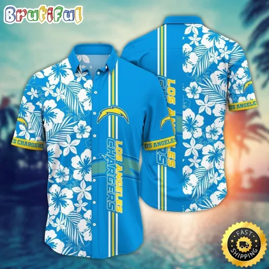 Discover Los Angeles Football Chargerss Team Hawaiian Shirt Short Sleeve