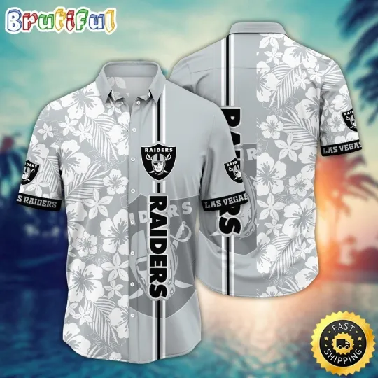 Discover Las Vegas Football Raiderss Team Hawaiian Shirt Short Sleeve Adult