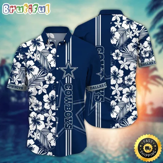 Discover Dallas Football Cowboyss Team Hawaiian Shirt Short Sleeve Adult