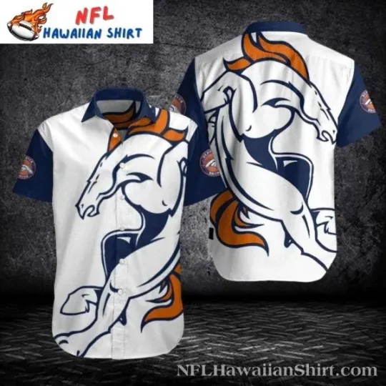 Discover Majestic Horse Icon Denver Football Hawaiian Shirt Size S-5XL