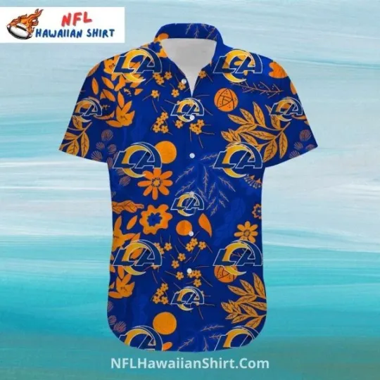 Discover LA Football Sunset And Palm Trees Button-Up Hawaiian Shirt Size S-5XL