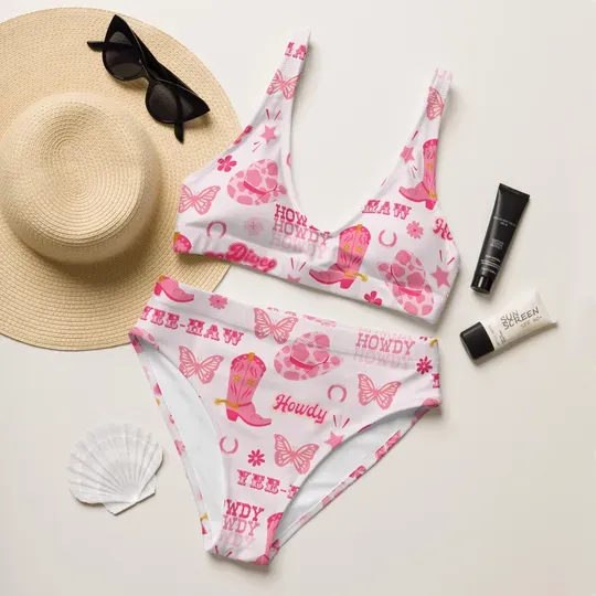 Discover Desert Cowgirl Bikini Swimsuit, Vowgirl Bride Or Bridesmaid Swimsuit, Western Howdy Bachelorette Swim
