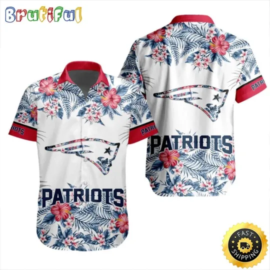 football New England Hawaiian Shirt Special Floral Tropical Team Spirit