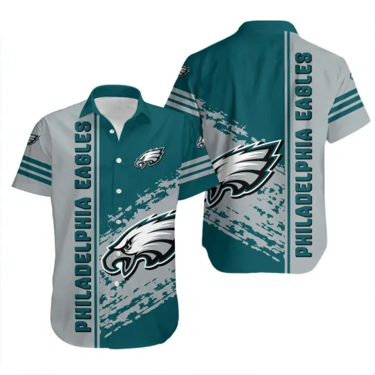 Discover Philadelphia Football Hawaiian Shirt Quarter Style – football Shirt Gift For Fans