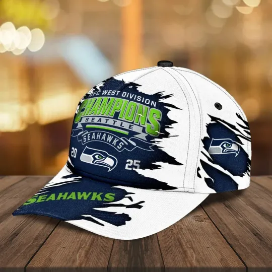Seahawks 2025 NFC West Champions Baseball Cap