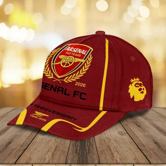 Discover Arsenal FC 140th Anniversary Classic Baseball Cap