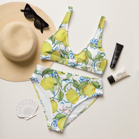 Discover Lemon Print Bikini Swimsuit for Women