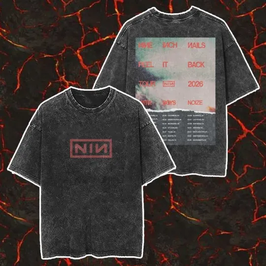 Discover New Nine Inch Nails Band Peel It Back Tour 2026-2 Sides Shirt