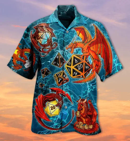 Discover Dragon Aloha Hawaiian Shirt For Summer Dragon Love Life Amazing Style Hawaiian S