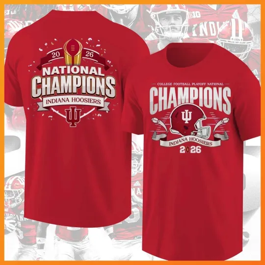 Indiana Hoosiers 2026 College Football National Champions 2 Sided T-Shirt