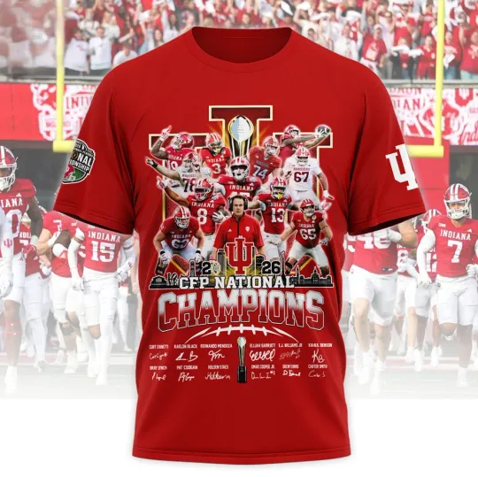 Discover Indiana Hoosiers 2026 National Championship Shirt – IU Undefeated 16 Season Tee