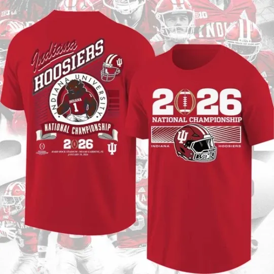 Indiana Hoosiers College Football National Champions 2026 Premium T-Shirt New