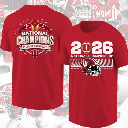 Indiana Hoosiers College Football 2026 National Champions Premium Cotton T-Shirt