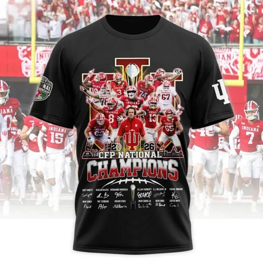 Discover Indiana Hoosiers 2026 National Championship Shirt – IU Undefeated 16 Season S-3X