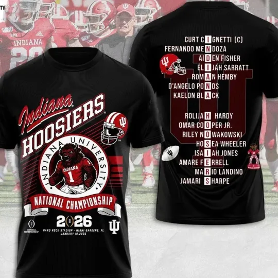 NEW NEW! Indiana Hoosiers 2026 National Championship College Football Playoff