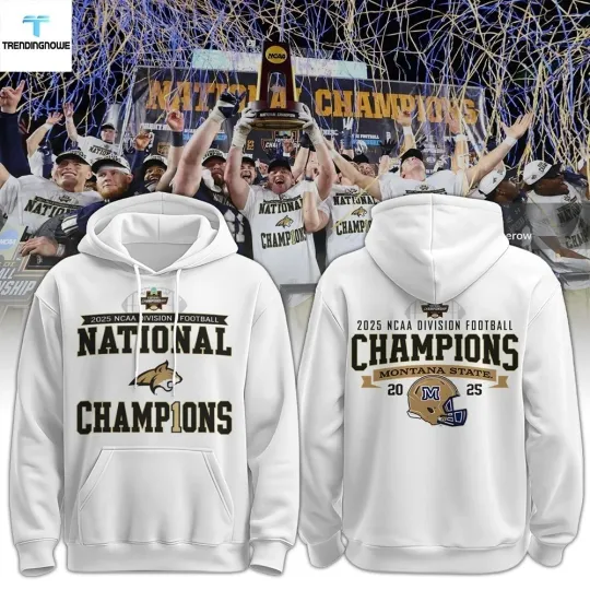 Discover State Bobcats 2025 National Champions Hoodie