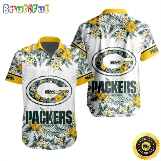 football Green Bay Hawaiian Shirt Special Floral Tropical Team Spirit