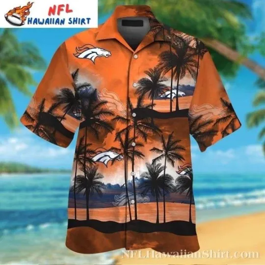 Discover Fiery Sky Football – Denver Broncos Hawaiian Shirt Size S-5XL