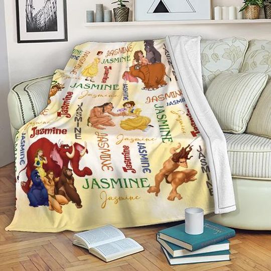 Discover Personalized Watercolor Disney Tarzan Blanket, Tarzan Jane Blanket, WDW Disneyland Tarzan Birthday Gift, Birthday Boy, Birthday Girl Gifts