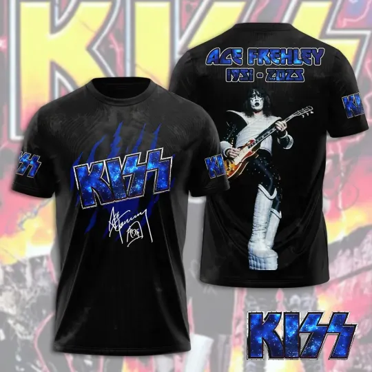 Discover KISS x Ace Frehley 3D Apparel