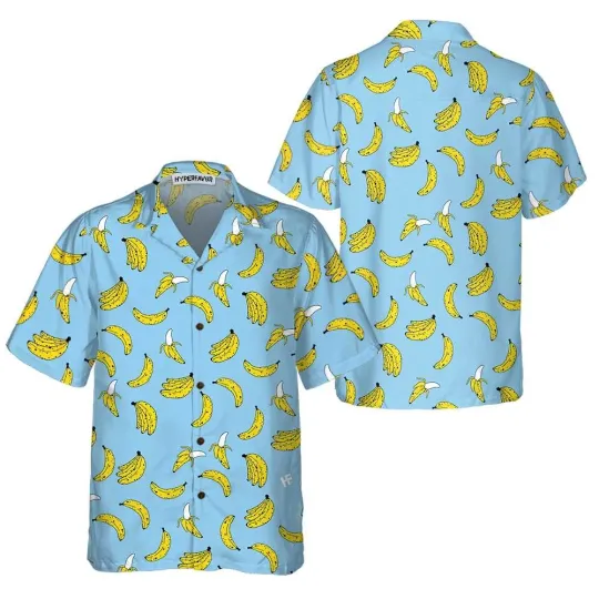 Discover Summer Banana Seamless Pattern Hawaiian Shirt Funny Banana Shirt For A