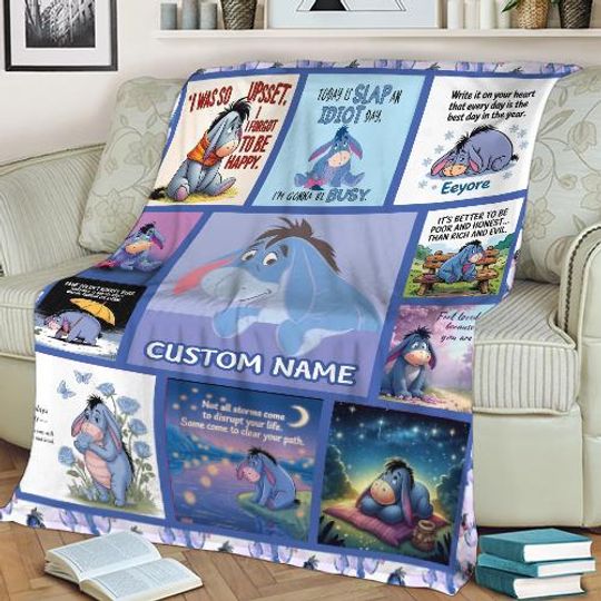Discover Personalized Eeyore Blanket, Winnie the Pooh and Friends