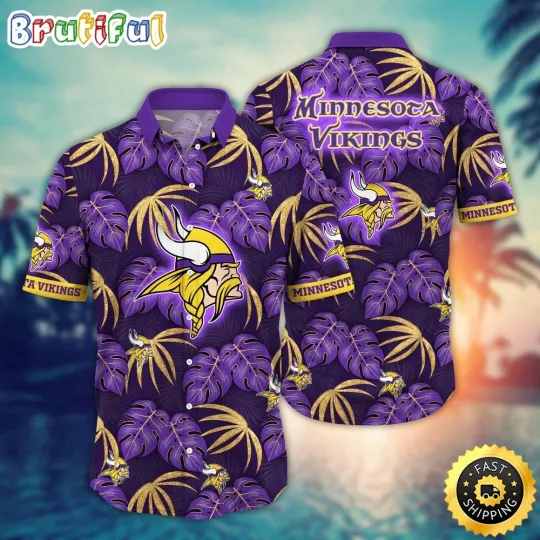 Discover football Minnesota Hawaiian Shirt Flower Beachy Keen Fashion