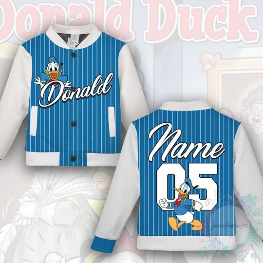 Discover Custom Disney Donald Duck Collection Baseball Jacket