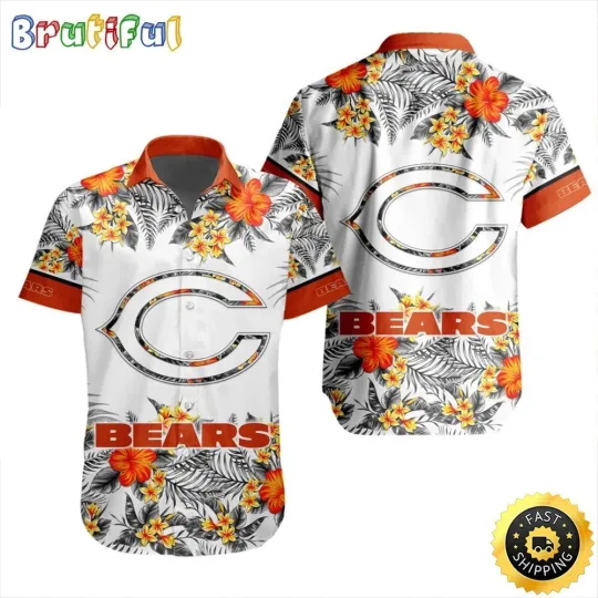 football Chicago Hawaiian Shirt Special Floral Tropical Team Spirit