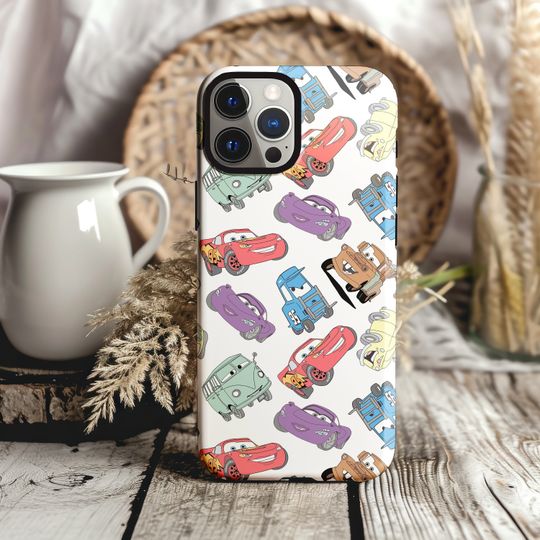 Discover Lightning McQueen Phone Case, Disney Iphone Case, Disney Phone Case, Samsung Phone Case, Iphone 15 Plus, Iphone 15 pro Case, Magsafe Phone
