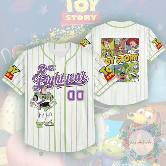 Discover Buzz Lightyear Toy Story Boys Disney, Custom Buzz Baseball Jersey, Buzz Birthday Shirt
