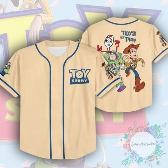 Discover Toy Story Characters Baseball Jersey, Disney Toy Story You've Got A Friend In Me Shirt