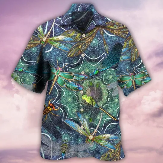Discover Dragonfly Amazing Hawaiian Shirt For Summer Dragonfly Love Life Hawaiian Shirts