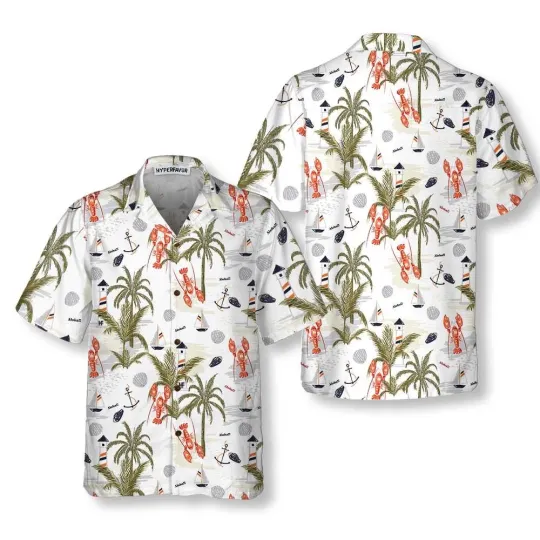 Discover Summer Island Of Lobster Hawaiian Shirt Tropical Lobster Shirt For Men