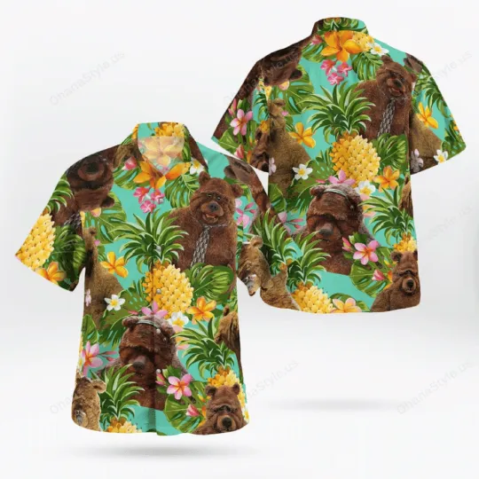 Discover Bobo The Bear Cute Pineapple Tropical Hawaiian Shirt