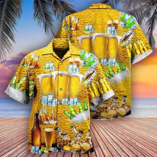 Discover Beer Hawaiian Shirt Tropical Beer Cold Beer Beer Is BrewTiful Aloha Shirt For Me